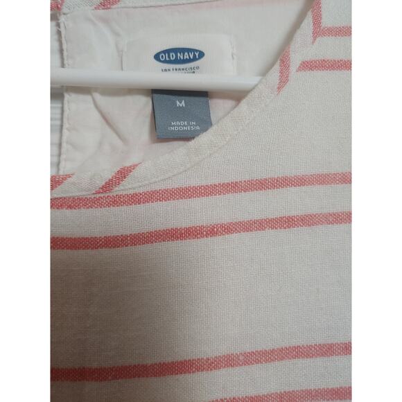 Womens Old Navy Linen Swing Dress sz M - Picture 2 of 3